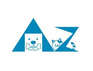 abi_sadaさんの動物病院　Azをメインに犬と猫のシルエットを組み合わせたロゴへの提案