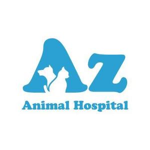 cozzy (cozzy)さんの動物病院　Azをメインに犬と猫のシルエットを組み合わせたロゴへの提案