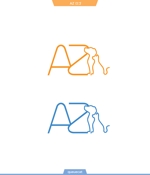 queuecat (queuecat)さんの動物病院　Azをメインに犬と猫のシルエットを組み合わせたロゴへの提案