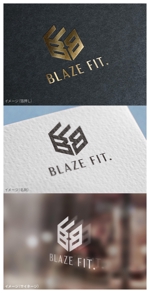 mogu ai (moguai)さんのフィットネスアパレルブランド【BLAZE FIT.】のロゴ作成への提案