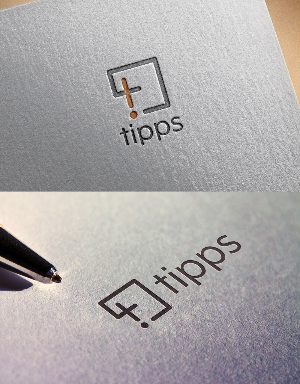 ◉神戸拠点│健康産業の会社│社名変更│社名「tipps」（ティップス）のロゴ作成