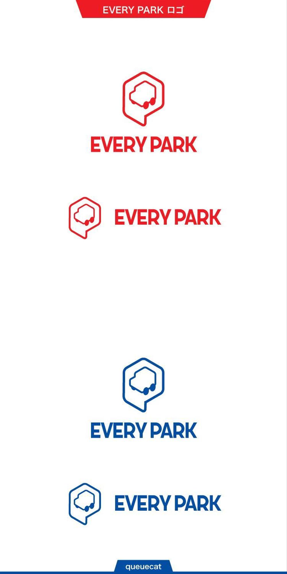 コインパーキング「EVERY PARK　エブリパーク」のロゴデザイン