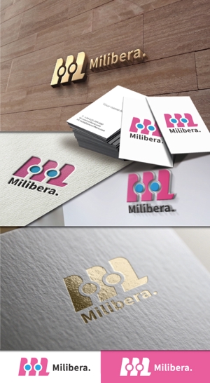 BKdesign (late_design)さんのサイクルウェア ブランド「Milibera.」のロゴへの提案