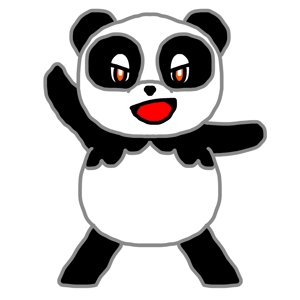 はこ (hako_ksdt)さんのパンダのキャラクターへの提案