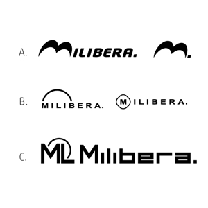 koo2 (koo-d)さんのサイクルウェア ブランド「Milibera.」のロゴへの提案