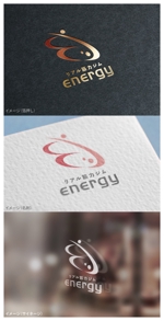 mogu ai (moguai)さんの健康予防トレーニングジム『energy』のロゴへの提案