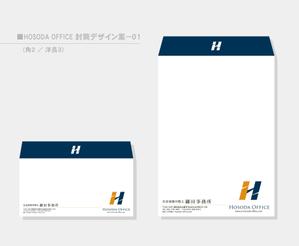 しま (shima-z)さんの社会保険労務士事務所の封筒のデザインへの提案