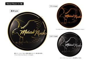 f_okmaoto (CYF01735)さんの車のホイール 「METAL ROCK」 のロゴへの提案