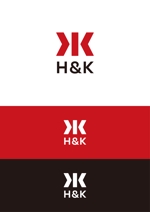 HAREAME (hareame)さんの会社ロゴ制作依頼。合同会社H&K　文字書体と図形ロゴ,２つセットでご提案ください。への提案