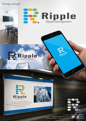 Mizumoto (kmizumoto)さんのコンサルティング会社「Ripple Management」のロゴへの提案