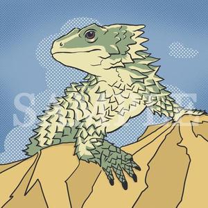OGR Lab (one_giant_reptile)さんの「オオヨロイトカゲ」をモチーフにしたTwitter用アイコン作成の依頼への提案
