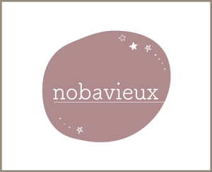 ai (cosmicbox-7_ai)さんのハンドメイドアクセサリーブランド　nobavieuxの　ロゴへの提案