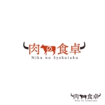 松本 (momonga_jp)さんの精肉・肉の惣菜の通販サイト「肉の食卓」のロゴ作成への提案