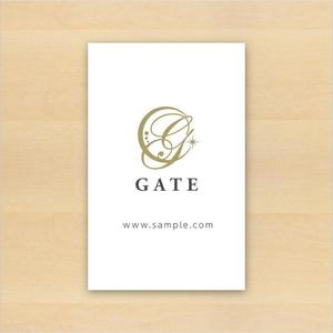 アンバー (AmberDESIGN)さんの美容室、美容サロン、「ＧＡＴＥ」のロゴへの提案