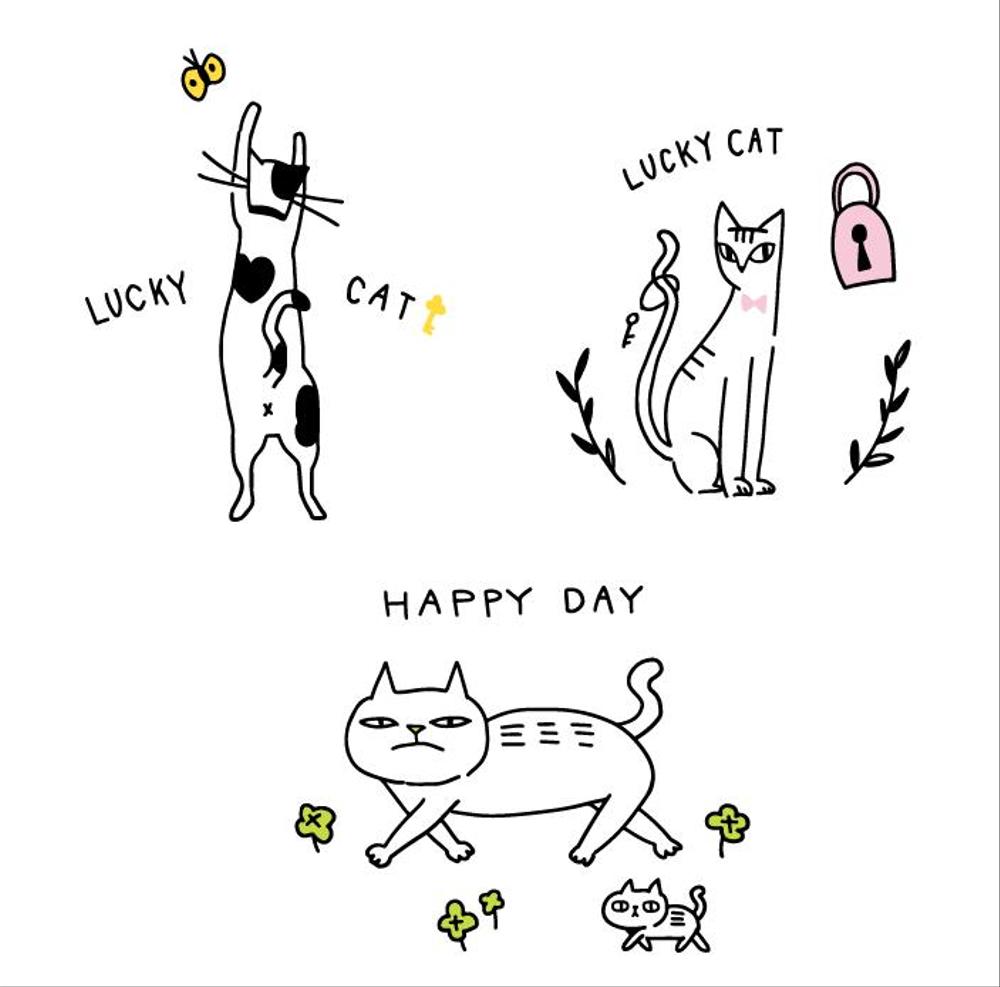 「カギしっぽ猫」のイラスト募集