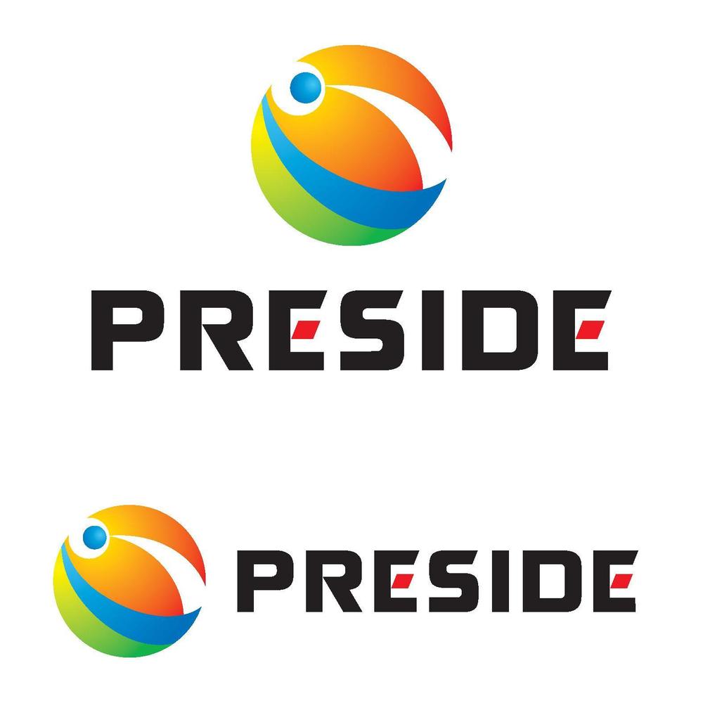 「株式会社PRESIDE」のロゴ作成