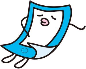jorujuさんの大切に使わせていただきます。HPに使用するユルキャラ『ペライチ君』への提案