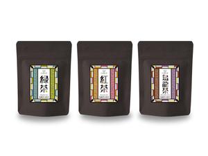 ポッシュ デザイン (poche_asaoka)さんの日本茶パッケージラベルのデザイン3種(色違い可)への提案