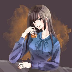 mariAnne (mariAnne)さんの２８歳ウイスキー好き女子のSNS＆ブログの吹き出し用アイコンやイラスト制作への提案