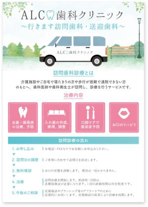 飯田 (Chiro_chiro)さんの訪問歯科クリニックのパンフレット依頼への提案