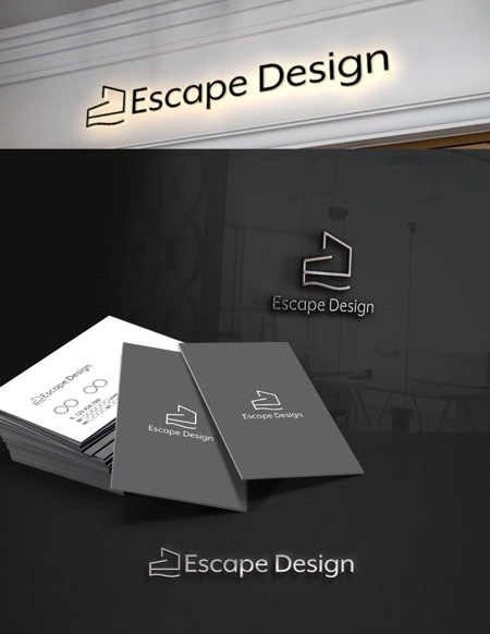 D.R DESIGN (Nakamura__)さんの会社名「Escape Design」のロゴへの提案