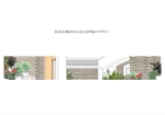 アサカワ　ノブ (ASAKAWA-NOB)さんの浴室(お風呂)から見える坪庭のデザインへの提案