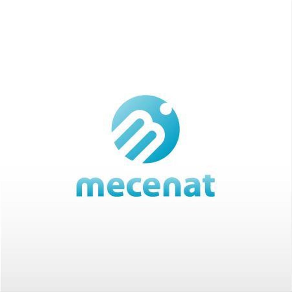 「mecenat」のロゴ作成