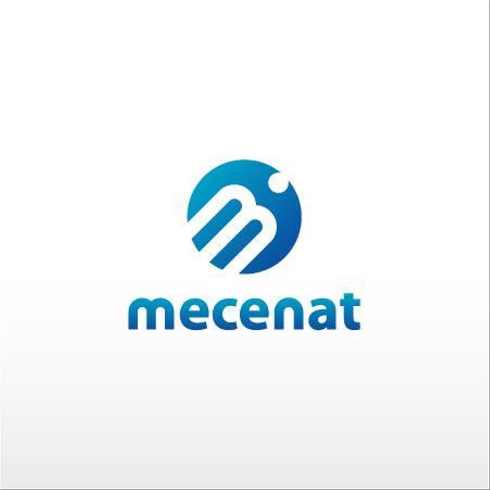 「mecenat」のロゴ作成