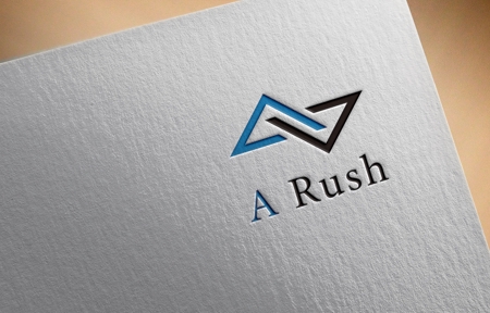 清水　貴史 (smirk777)さんのWEB広告会社の社名「A Rush」のロゴへの提案