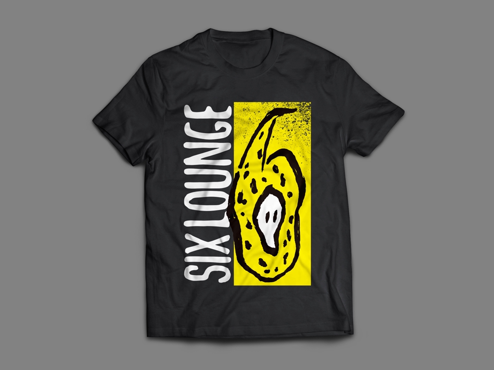 バンド「SIX LOUNGE」Tシャツデザイン