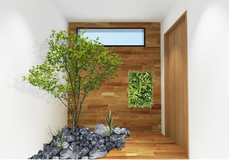 HEMIIK＆Co. (hem_design)さんの浴室(お風呂)から見える坪庭のデザインへの提案
