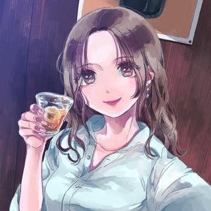 JF_design ()さんの２８歳ウイスキー好き女子のSNS＆ブログの吹き出し用アイコンやイラスト制作への提案