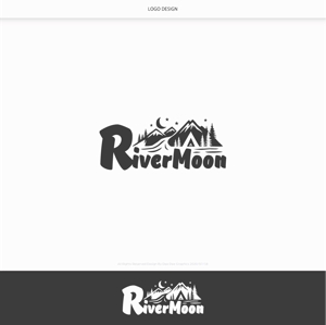 DeeDeeGraphics (DeeDeeGraphics)さんのアウトドアショップ『River　Moon』のロゴへの提案