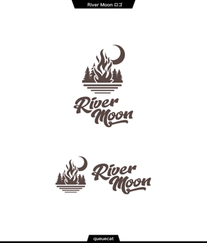 queuecat (queuecat)さんのアウトドアショップ『River　Moon』のロゴへの提案