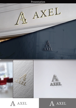 hayate_design (hayate_desgn)さんのアパレルショップサイトの「AXEL」のロゴへの提案