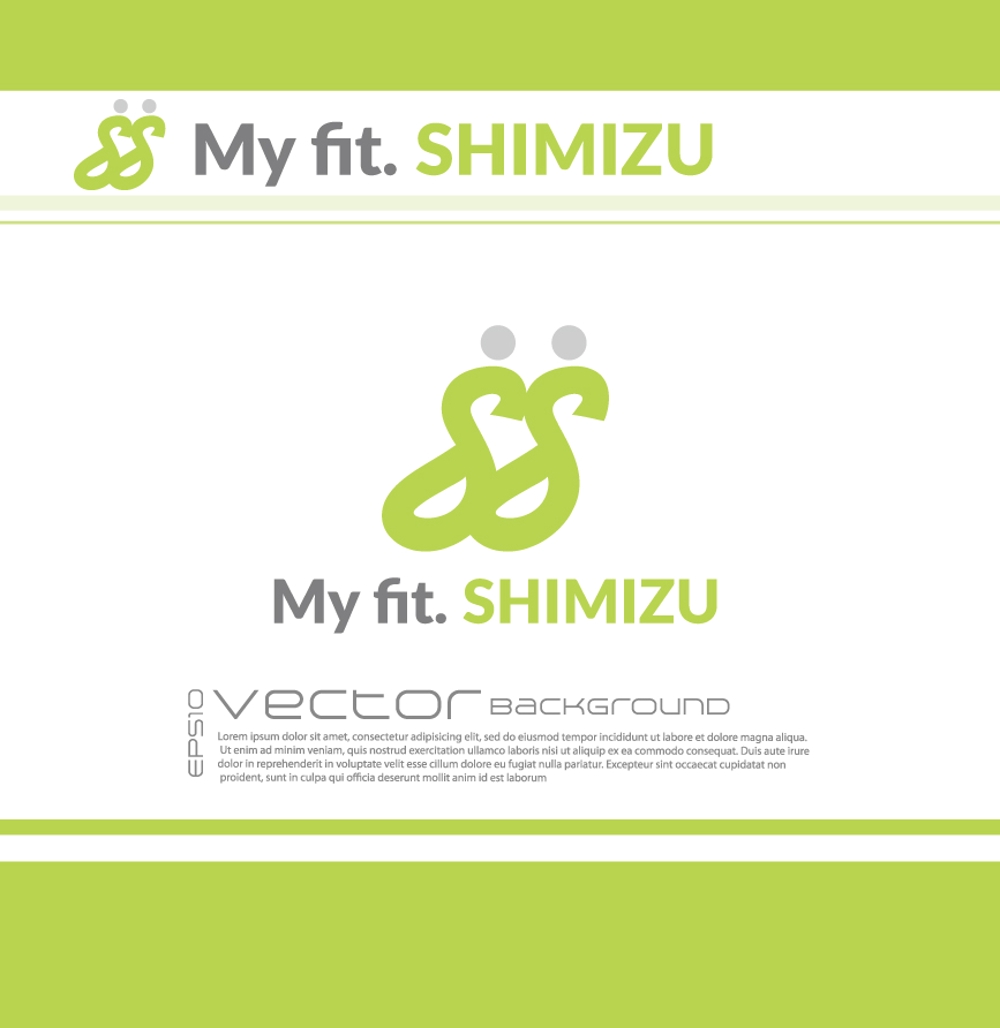 スポーツジム「My fit. SHIMIZU」のロゴ作成