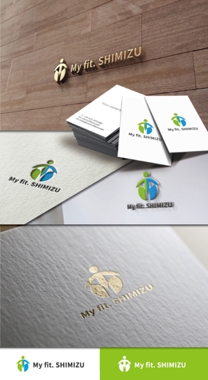 BKdesign (late_design)さんのスポーツジム「My fit. SHIMIZU」のロゴ作成への提案