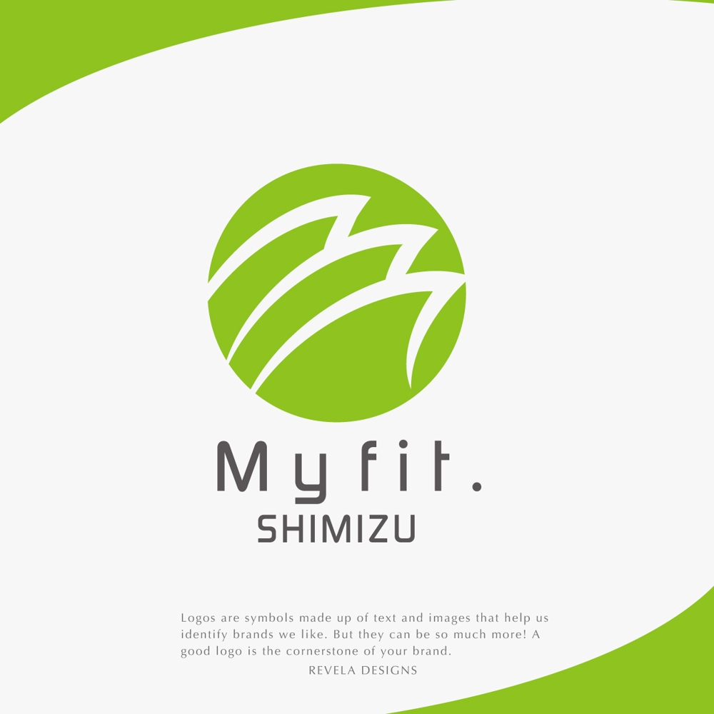スポーツジム「My fit. SHIMIZU」のロゴ作成