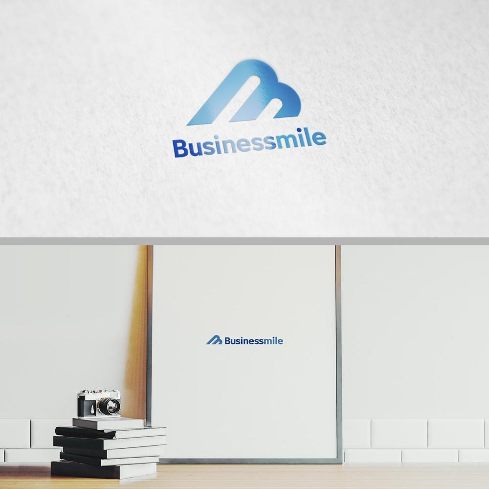 新サービス「ビジネスマイル」のロゴ制作