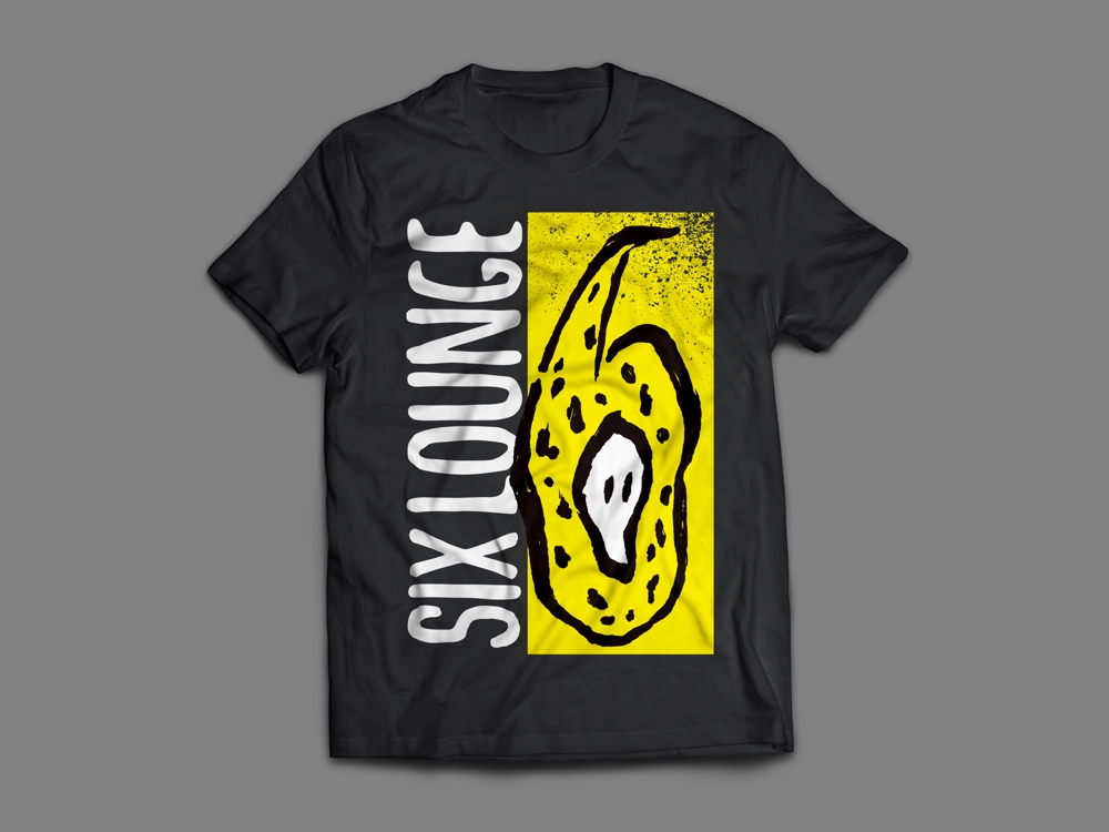 バンド「SIX LOUNGE」Tシャツデザイン