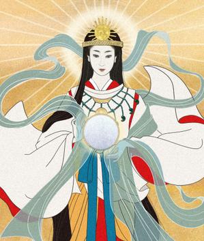 守山アヤコ (xonoix)さんの八百万の神の浮世絵調への提案