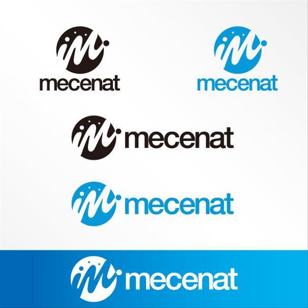 「mecenat」のロゴ作成