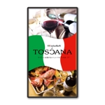 himagine57さんの創業28年お魚ワインバル・イタリアン「TOSCANA」の看板製作への提案