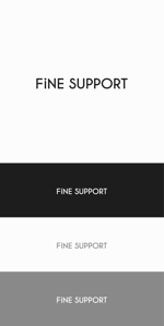 designdesign (designdesign)さんのコンサルティング会社「FiNE SUPPORT」の文字ロゴへの提案