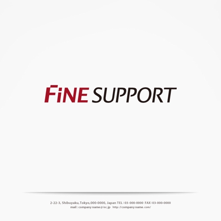 H-Design (yahhidy)さんのコンサルティング会社「FiNE SUPPORT」の文字ロゴへの提案