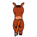 takochan ()さんの馬のキャラクターの作成とTwitterヘッダー画像の作成依頼への提案