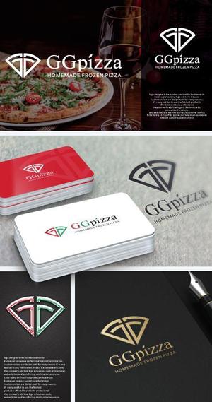 take5-design (take5-design)さんの手作りの冷凍ピザ通販サイト「GGpizza」のロゴ作成依頼への提案