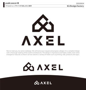 K'z Design Factory (kzdesign)さんのアパレルショップサイトの「AXEL」のロゴへの提案