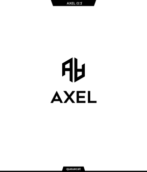queuecat (queuecat)さんのアパレルショップサイトの「AXEL」のロゴへの提案