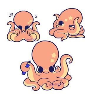 あまぐりのすけ (amagrinosuke)さんの「たこ」の、おとぼけかわいいキャラクターへの提案